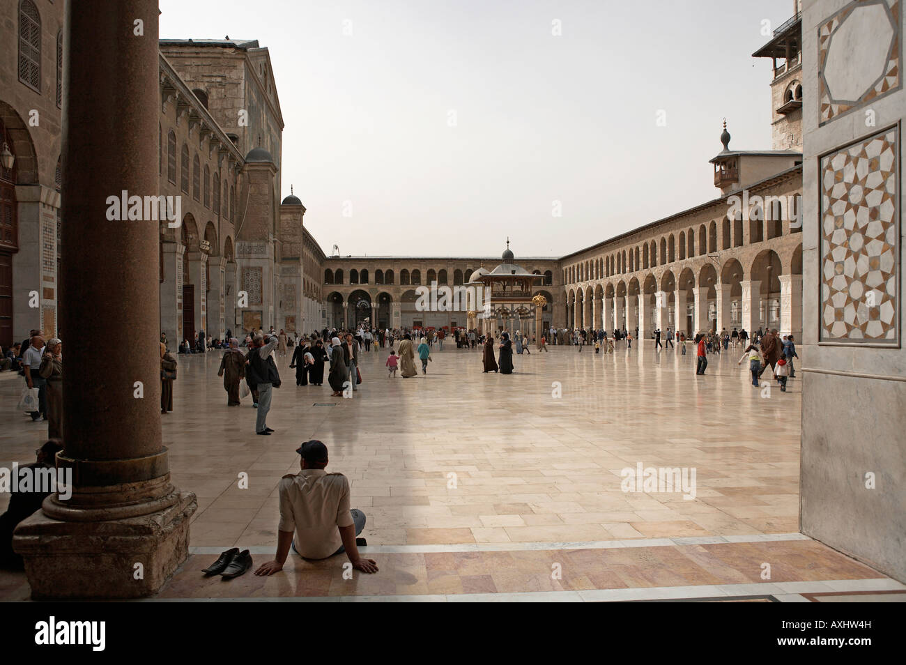 Damaskus große Umayyad-Moschee Syrien Stockfoto