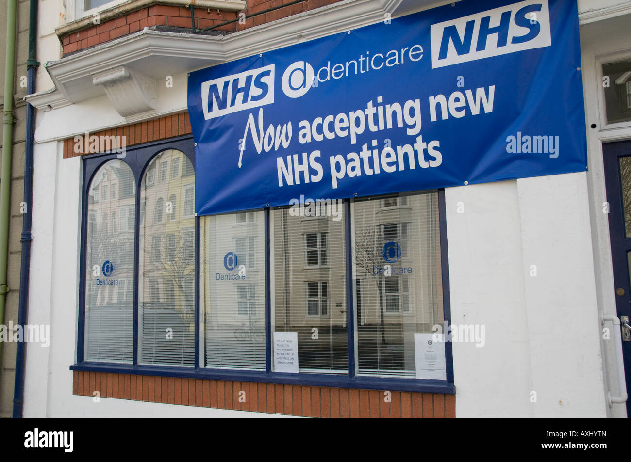 Denticare Zahnarztpraxis in Aberystwyth Wales UK jetzt akzeptieren neue NHS-Patienten auf ihre Bücher Stockfoto