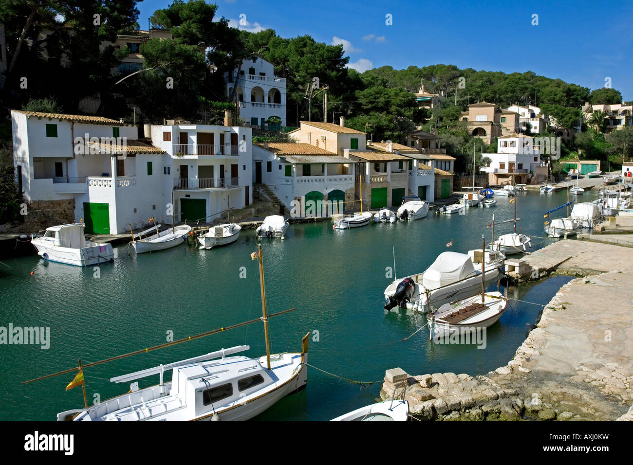 Cala Figuera.Near Santanyi.Mallorca Island.Spain Stockfoto