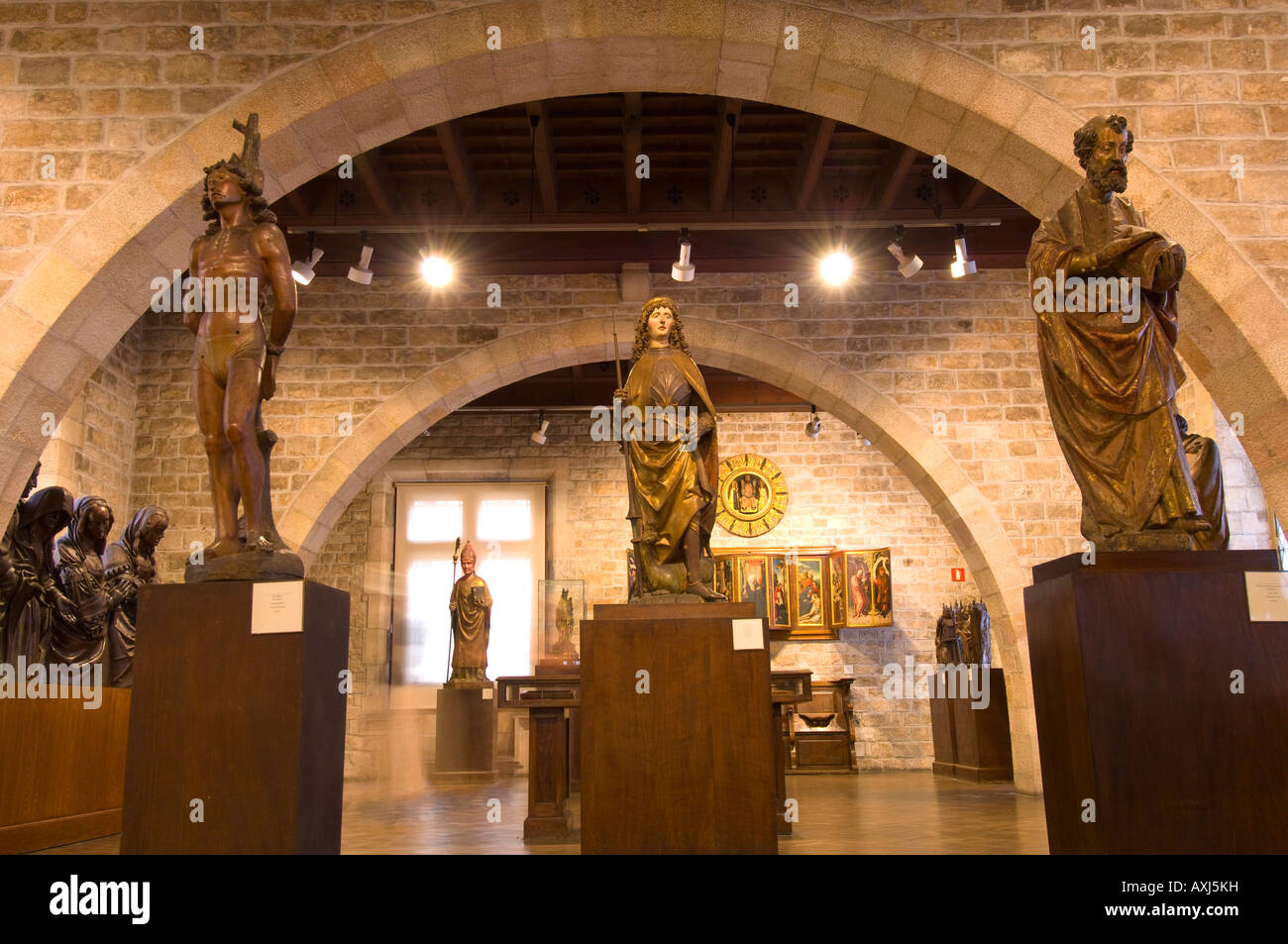 Museu Frederic Mares Barri Gotic Barcelona Catalunya Spanien Stockfoto