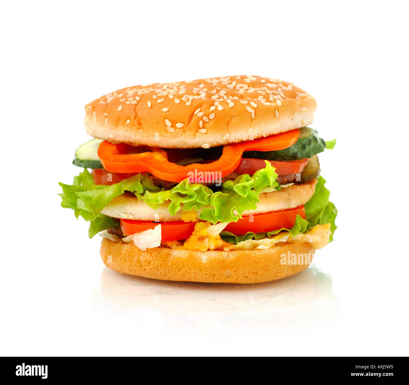 Appetitlich Hamburger Stockfoto