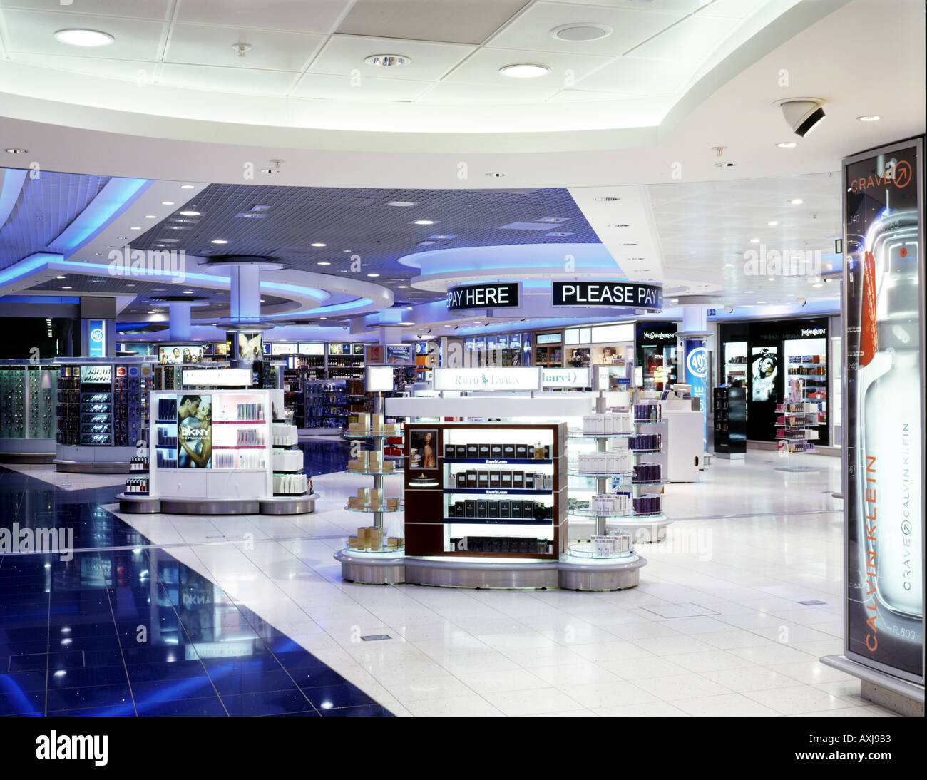 WORLD DUTY FREE SHOP STANSTED AIRPORT Stockfoto