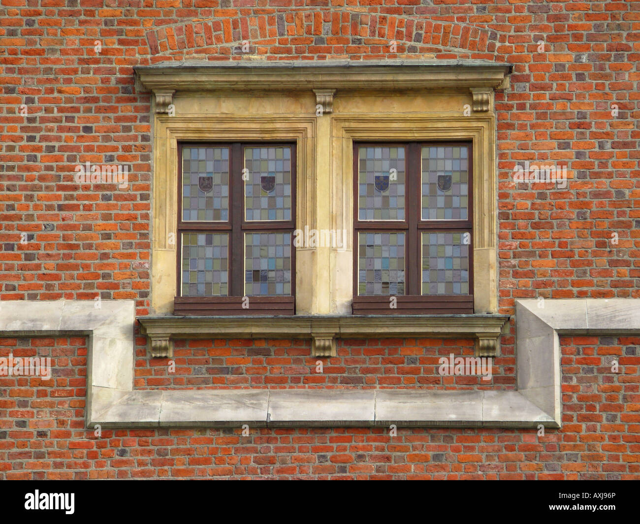 Renaissance-Stil-Fenster. Stadt Hall.Wrocław.Poland Stockfoto