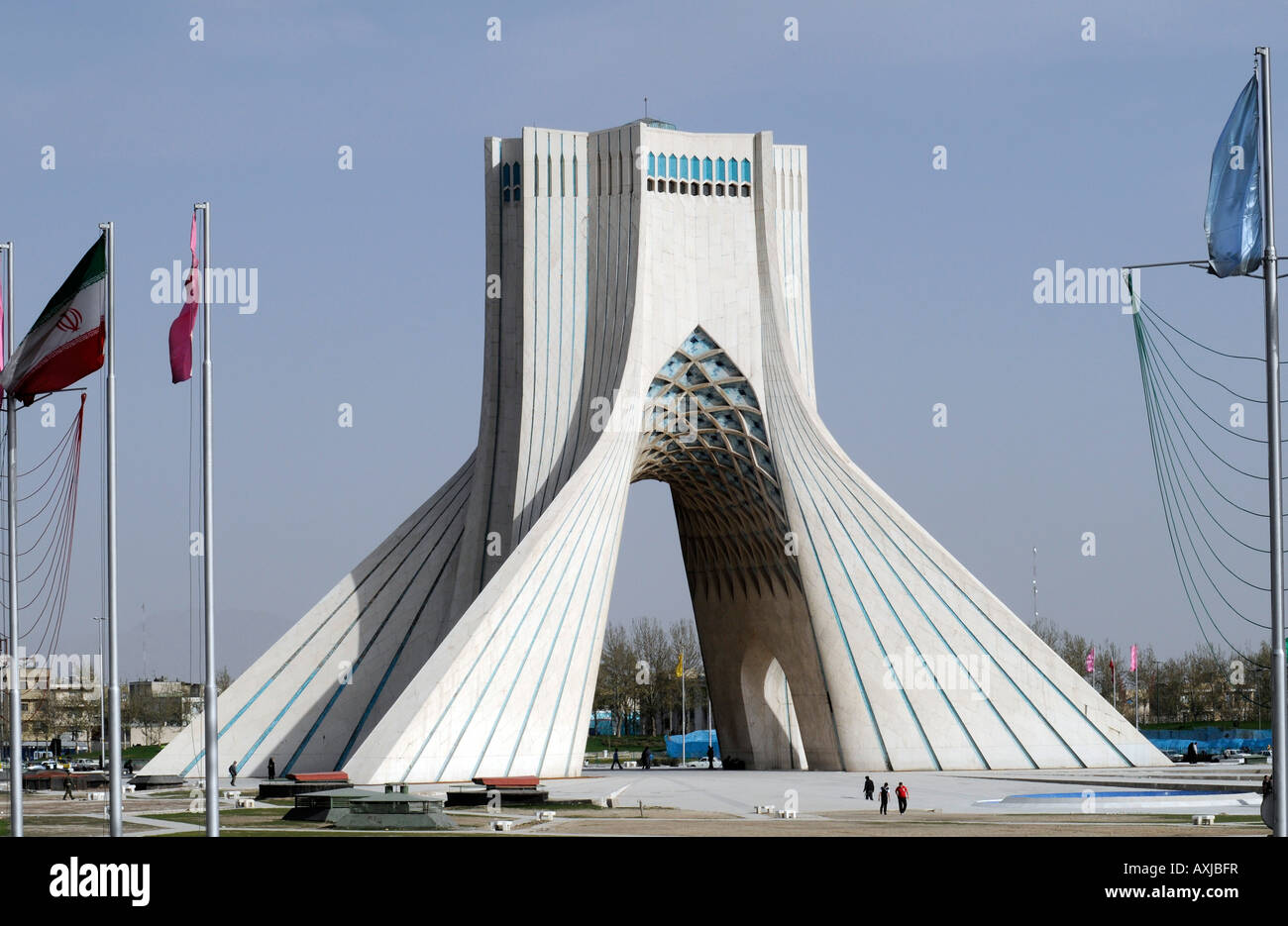 Das Azadi-Monument ist ein bedeutendes architektonisches Wahrzeichen, gebaut von der ehemaligen Schah-Regimes, befindet sich im westlichen Teheran, Iran Stockfoto