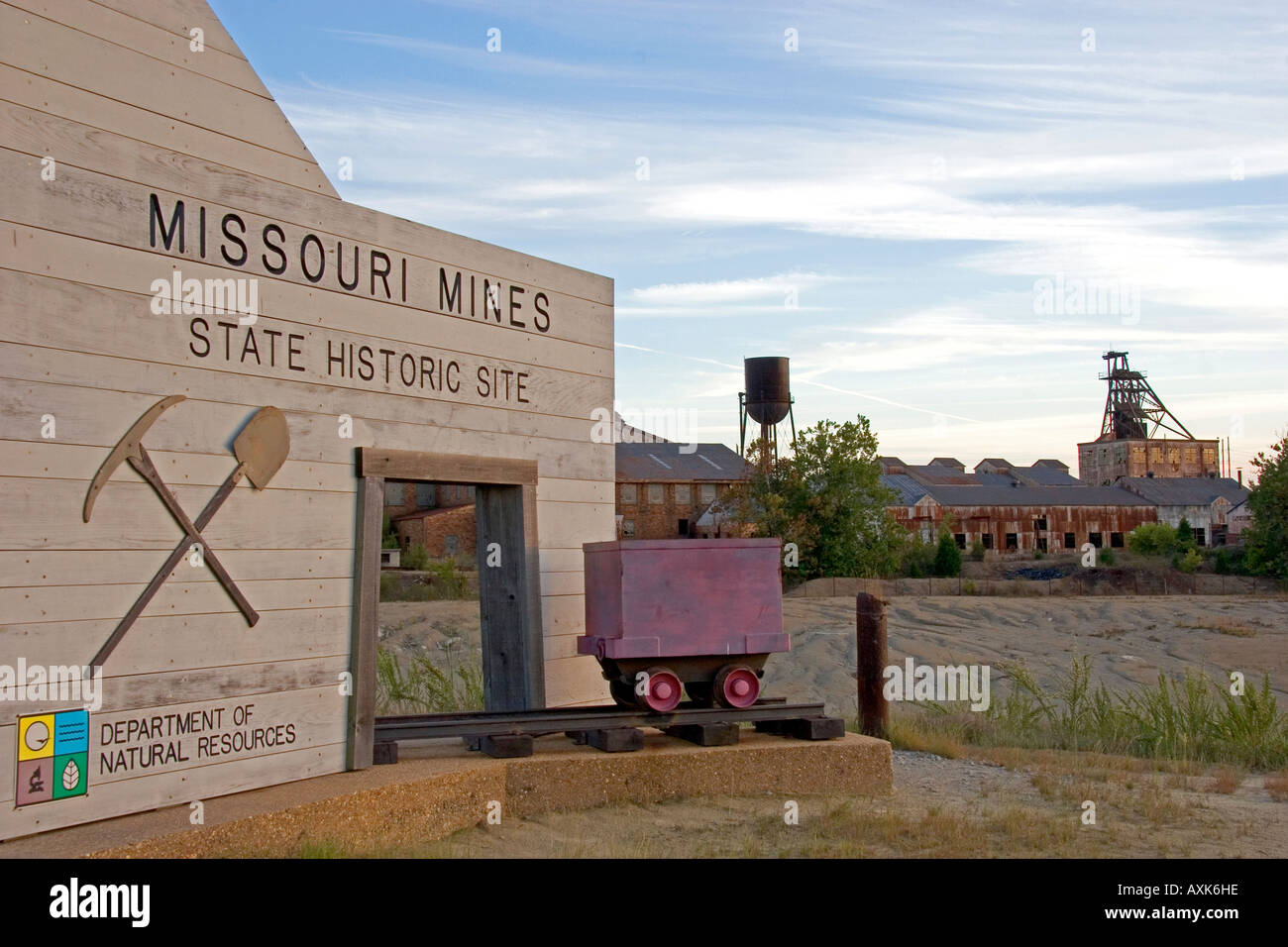 Missouri Minen State Historic Site in Park Hills Missouri Stockfoto