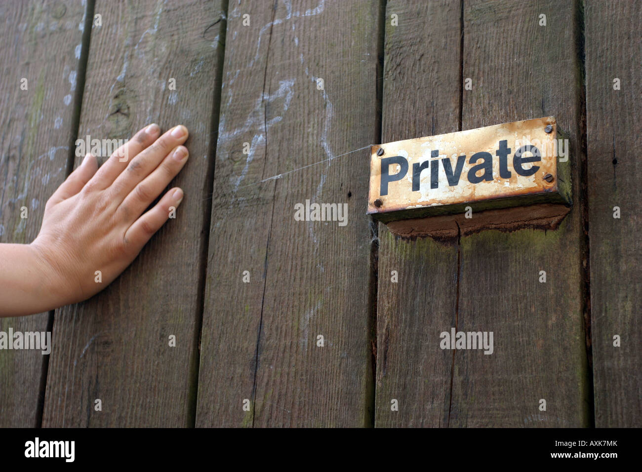 Private Property Zeichen Stockfoto