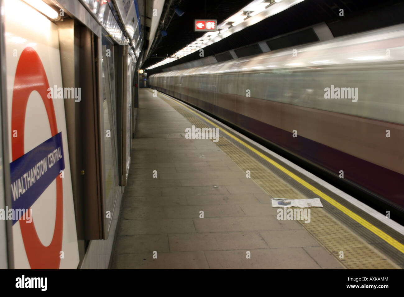 Walthamstow Central u-Bahnstation [Walthamstow, London, England, Großbritannien, Vereinigtes Königreich, Europa]. Stockfoto