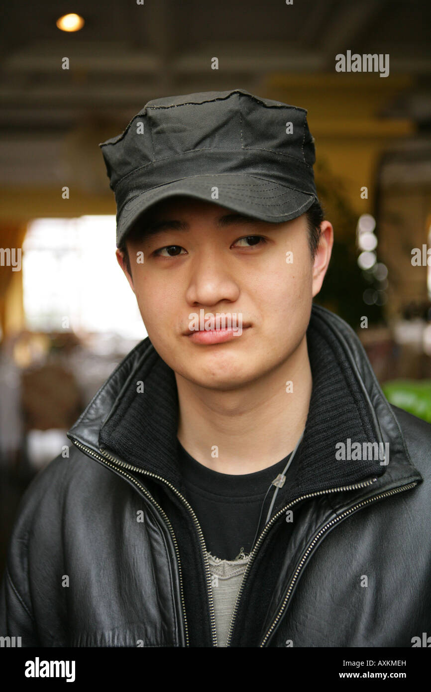 der Sohn von der chinesischen Prinzessin Mark Jiang 23 Jahre alt Stockfoto