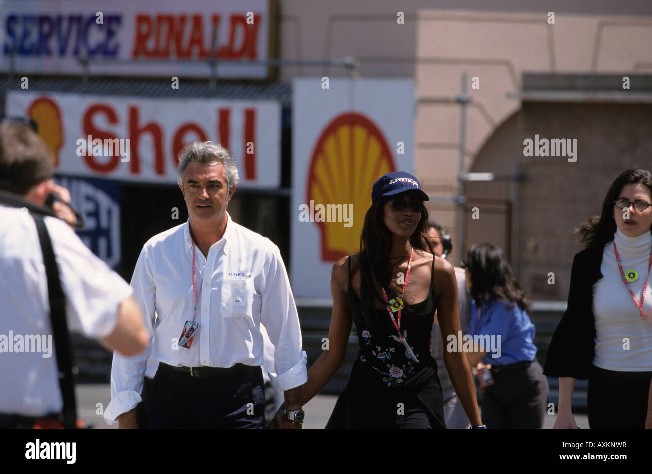 1999-Monaco F1 GP Flavio Briatore und Naomie Campbell Stockfoto