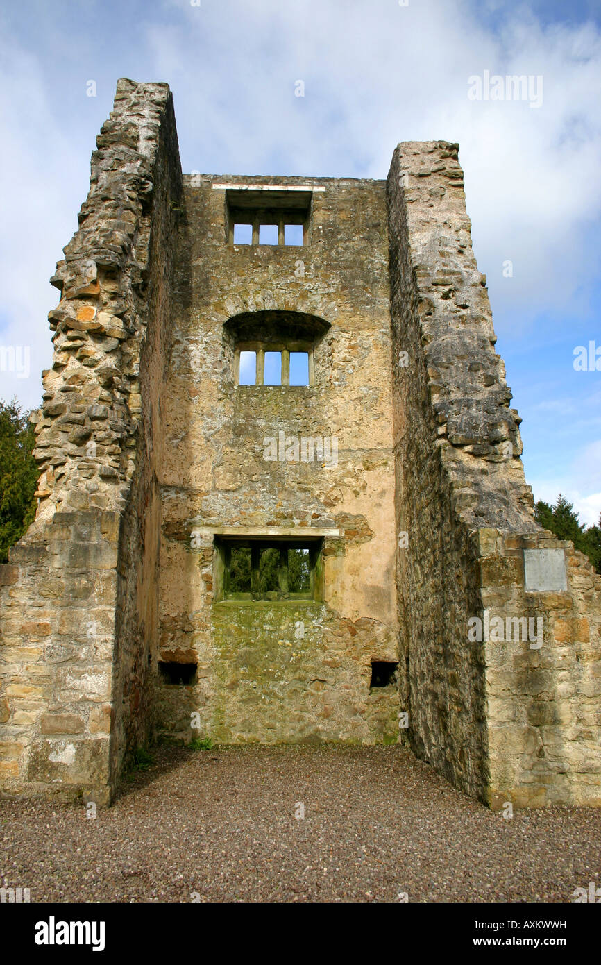 Die dreigeschossigen Turm des Archdale Houses in Castle Archdale in Nordirland Co Fermanagh. Stockfoto