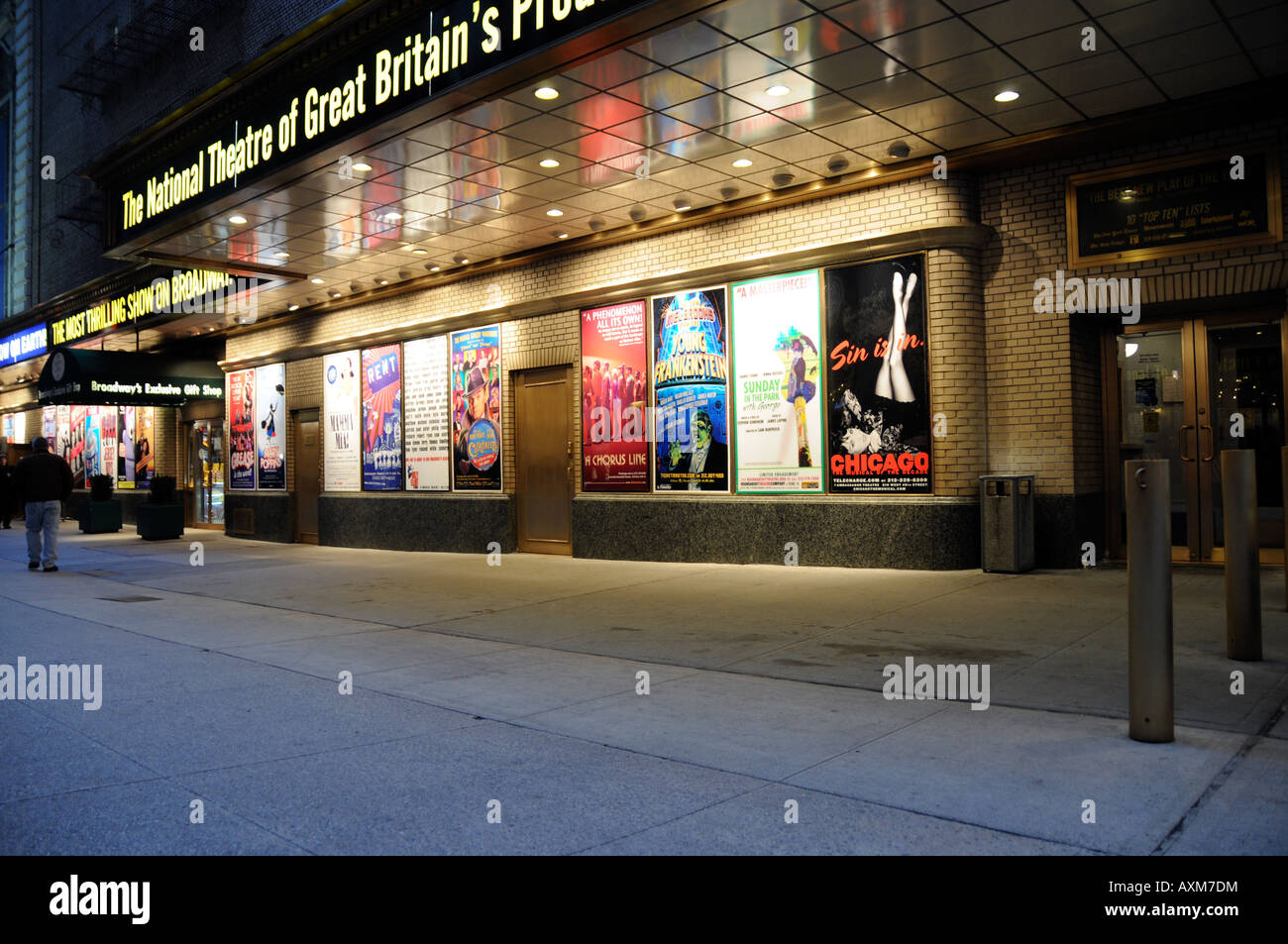 Shubert Alley Theatre District in New York City Stockfoto