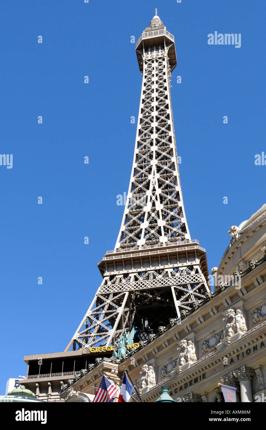 Las Vegas-Eiffelturm Stockfoto