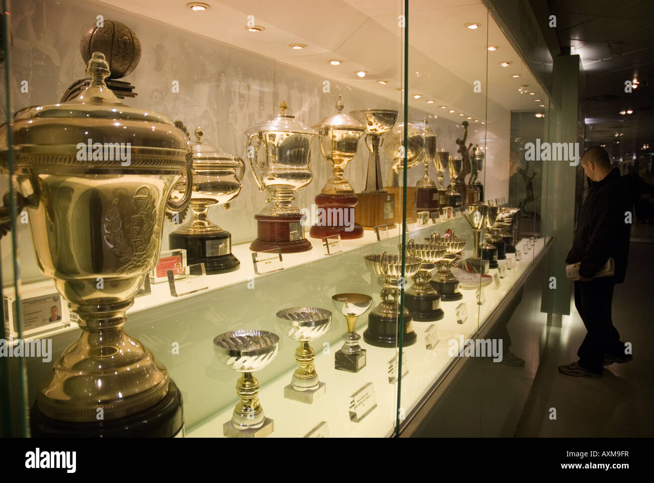 Der Club Museum Santiago Bernabeu Stadion von Real Madrid Madrid Stockfoto