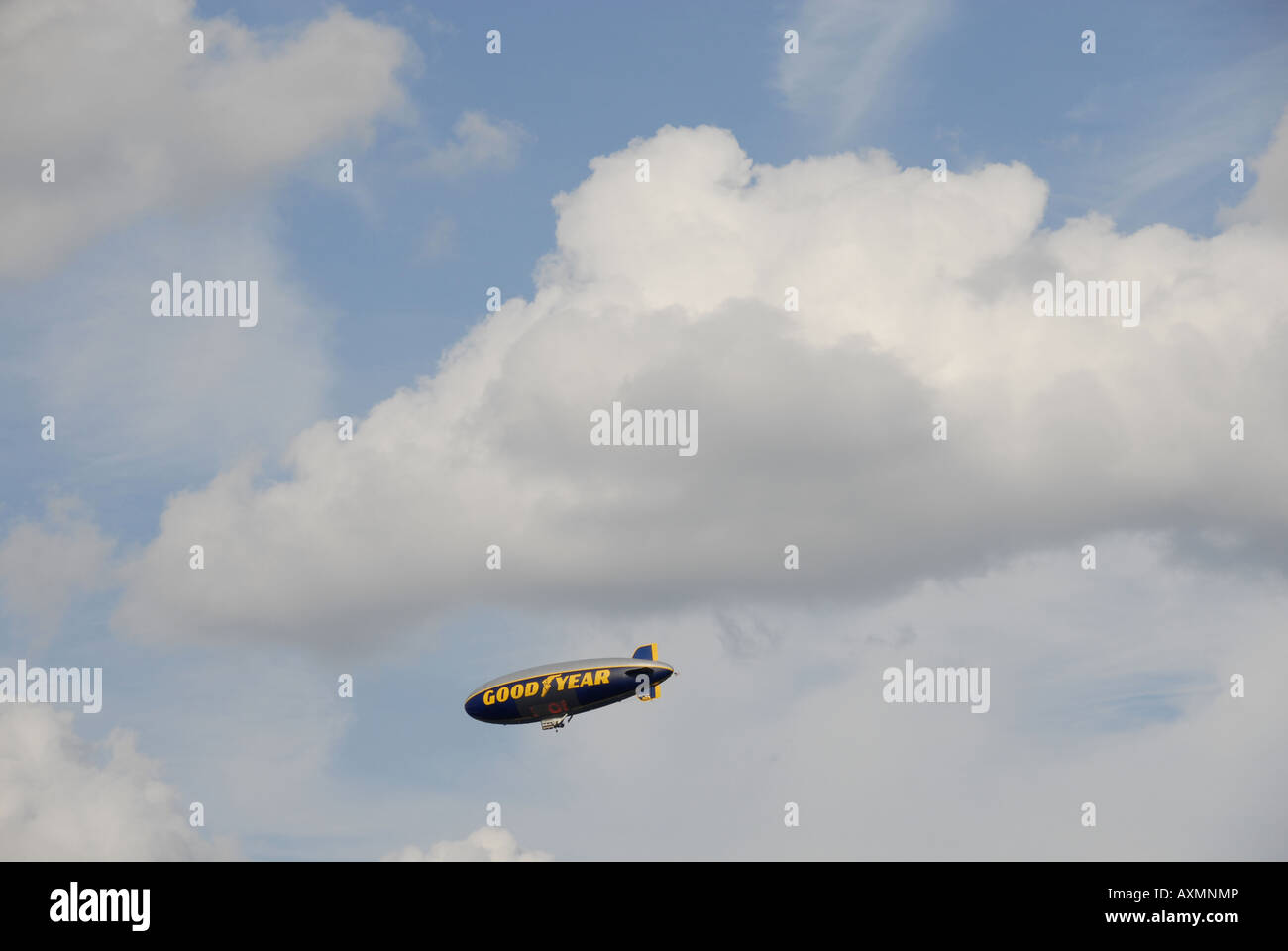 Goodyear-Luftschiff. Stockfoto