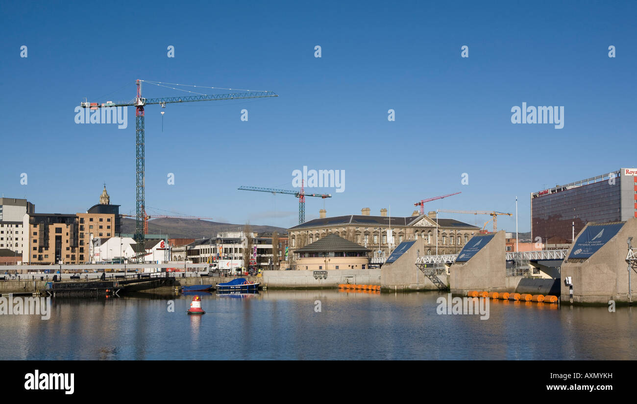 Skyline von Belfast Stockfoto