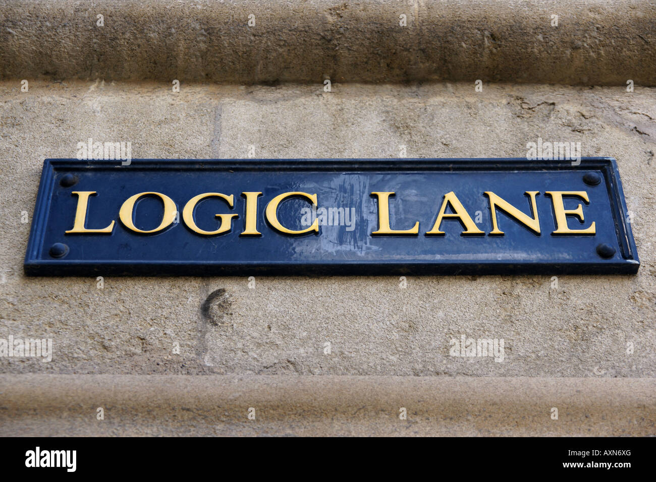 Logik-Lane-Oxford Stockfoto