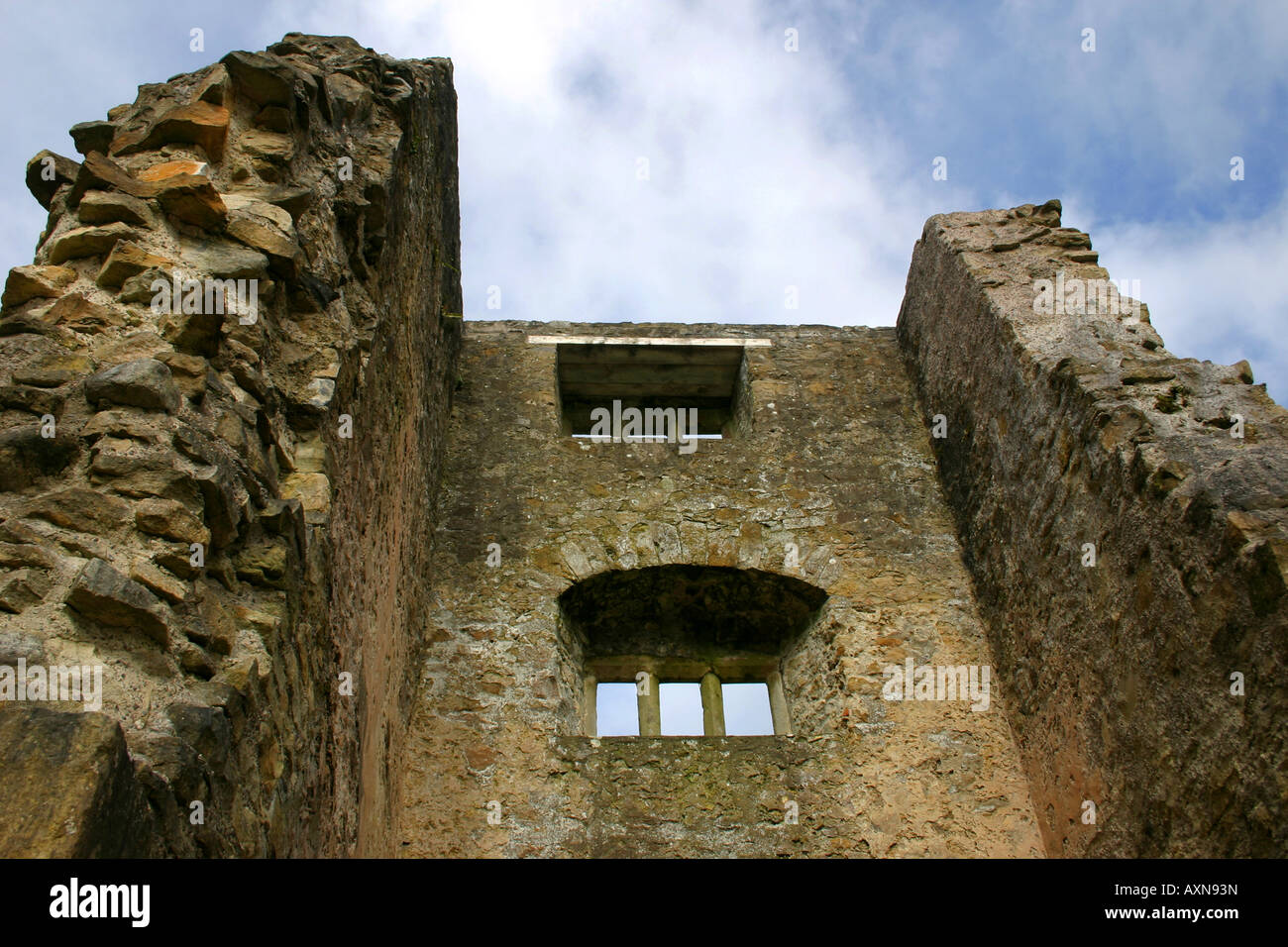 Die dreigeschossigen Turm des Archdale Houses in Castle Archdale in Nordirland Co Fermanagh. Stockfoto