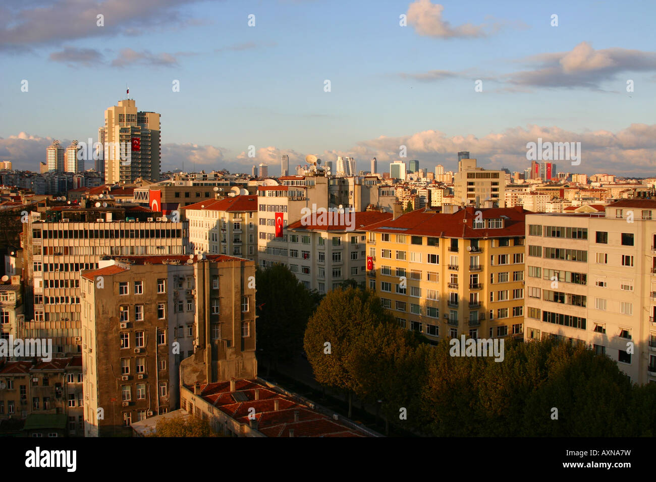 Skyline von ich, Izmir, Türkei Stockfoto