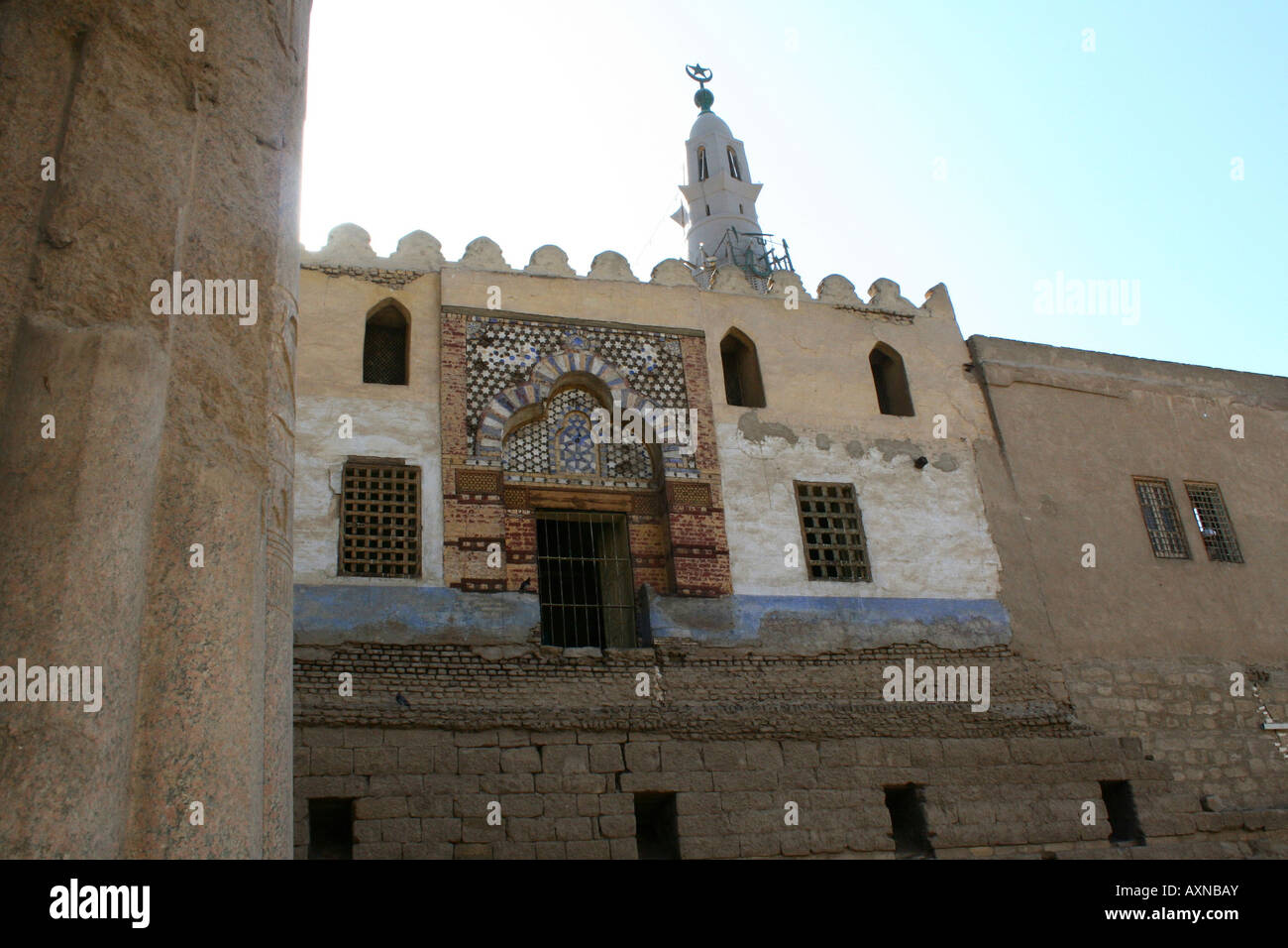 Luxor-Tempel - islamischen Moschee von Abu Haggag [Luxor, Ägypten, arabische Staaten, Afrika]. Stockfoto