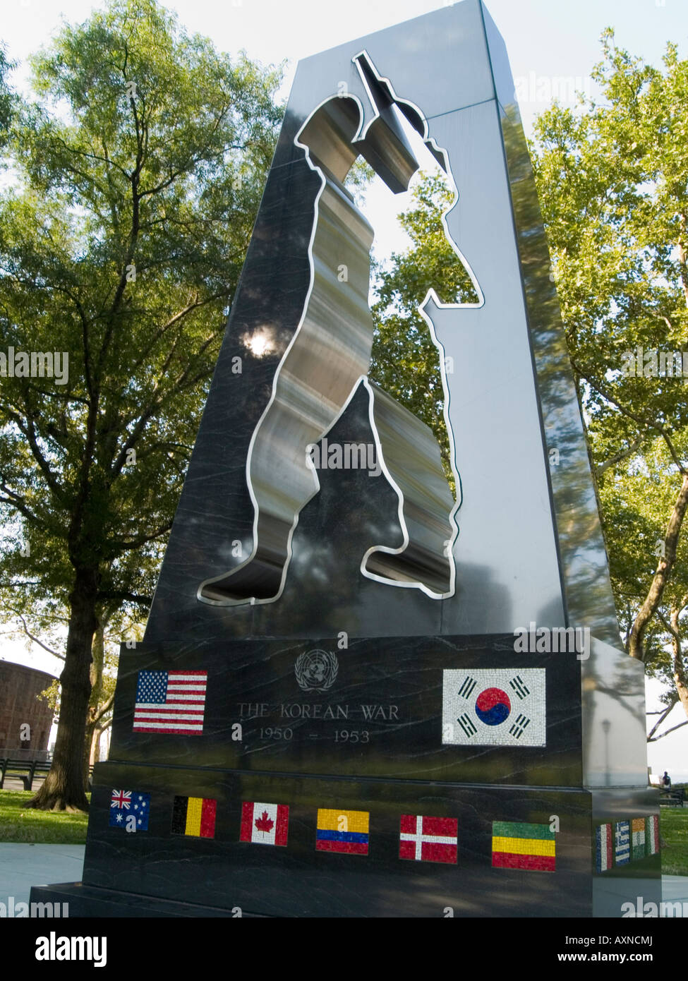Das Korean War Memorial im Battery Park, New York USA Stockfoto