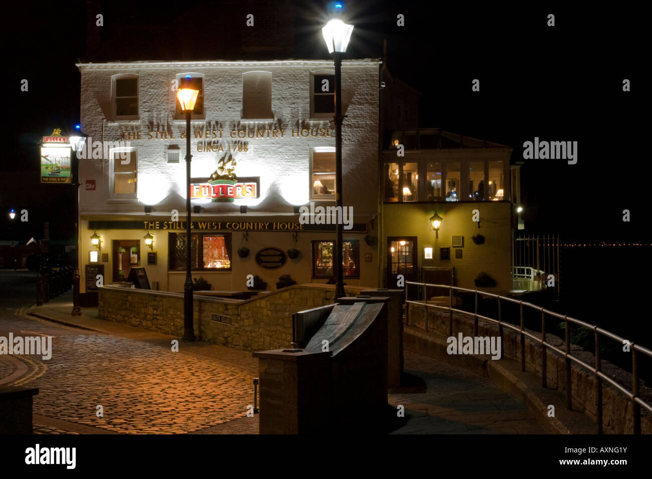 Still und West Country Pub auf der Harbourside alte Portsmouth auf die Gewürzinsel Stockfoto