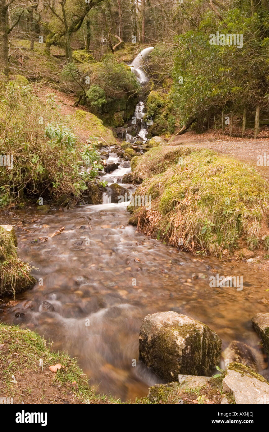 Ein Regenwasser-Outlet bilden, Wasserfällen und einem kleinen Bach Stockfoto