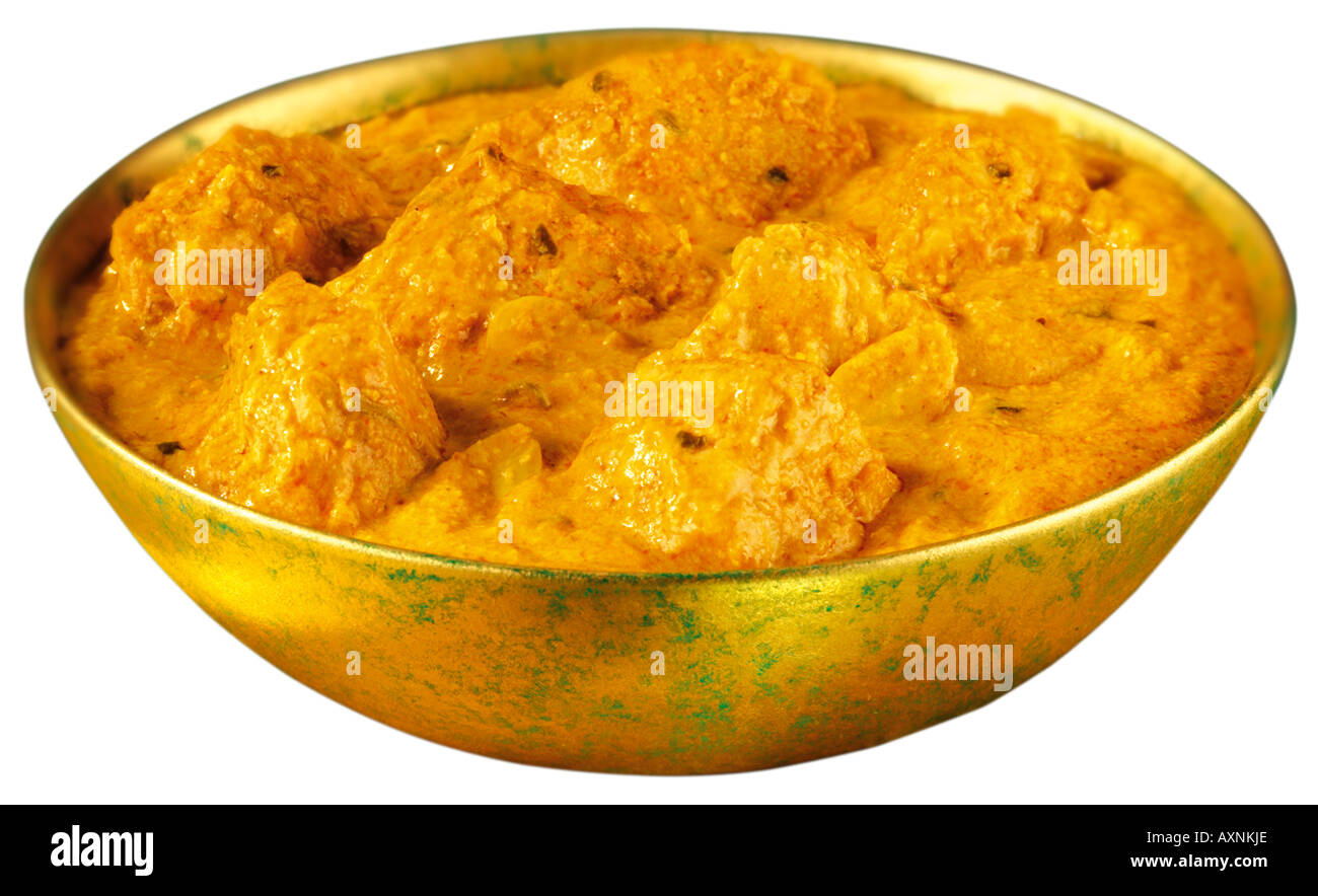 INDISCHE HUHN PASANDA CURRY AUSGESCHNITTEN Stockfoto