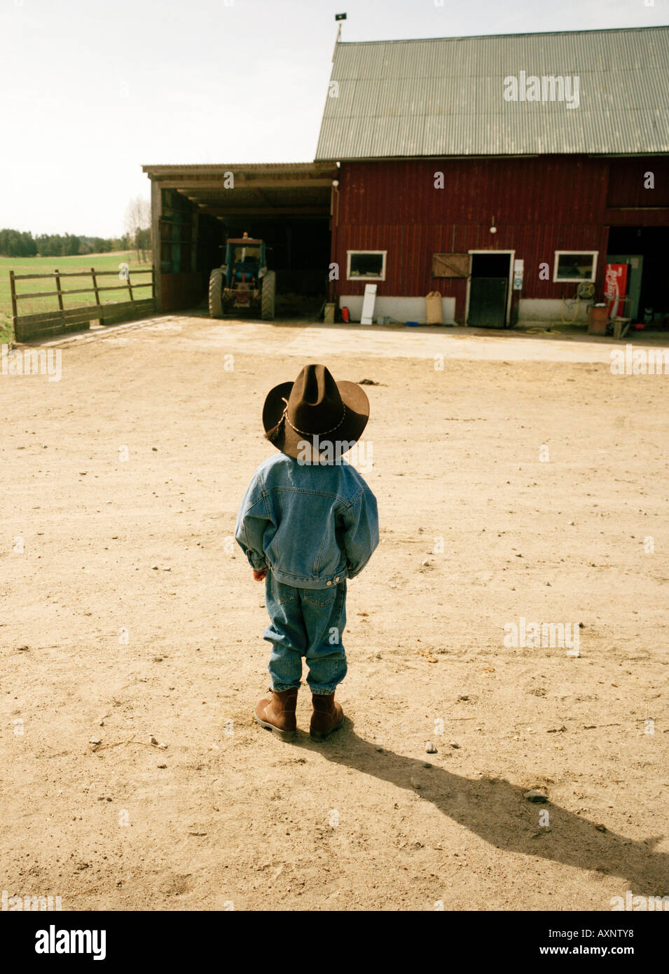 ein wenig cowboy Stockfoto