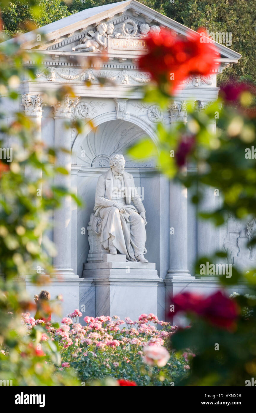 Europa Österreich Wien Hofburg volksgarten Grillparzer Denkmal Stockfoto