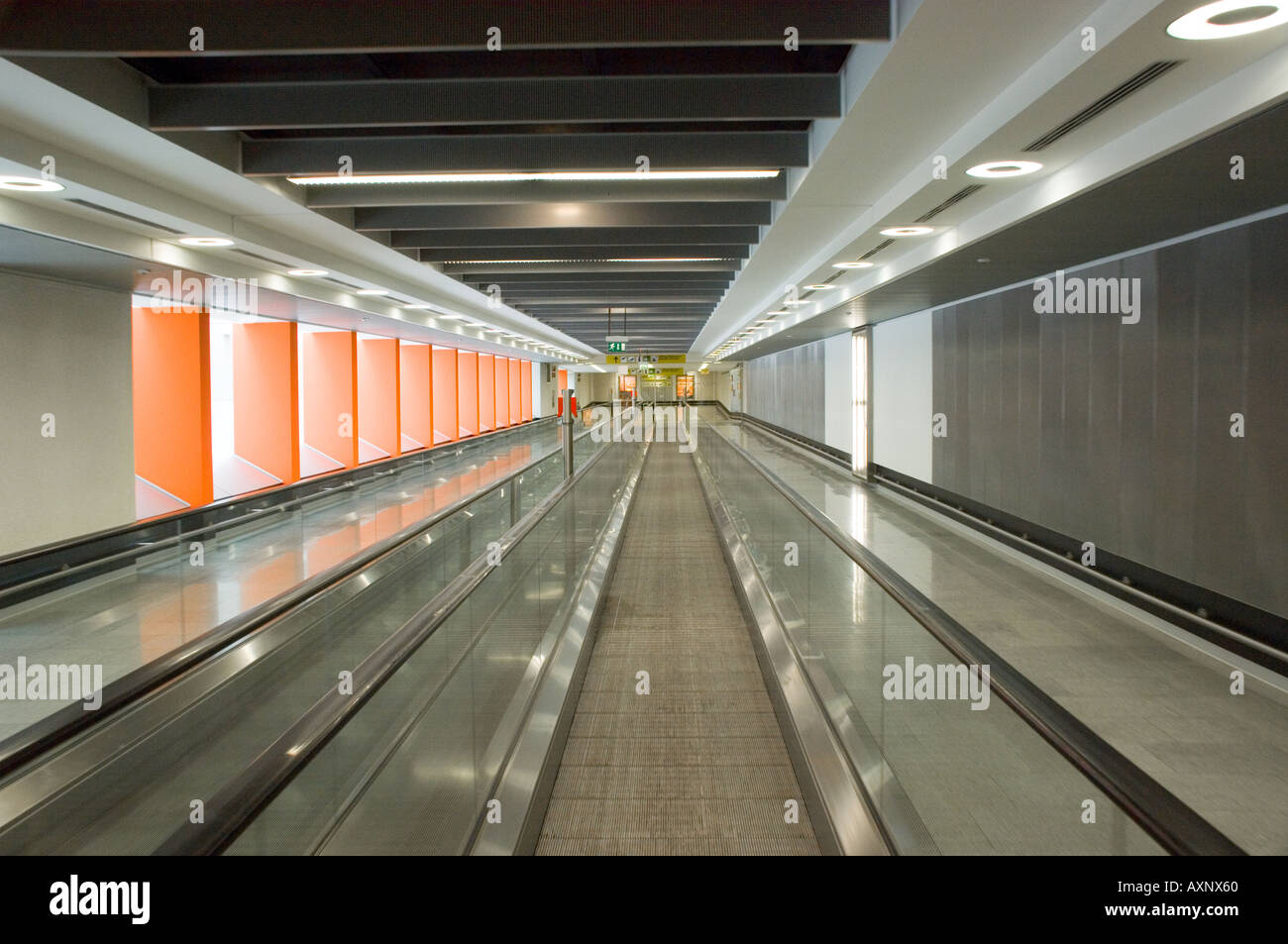 Österreich Flughafen Wien Schwechat Förderband Förderband Stockfoto