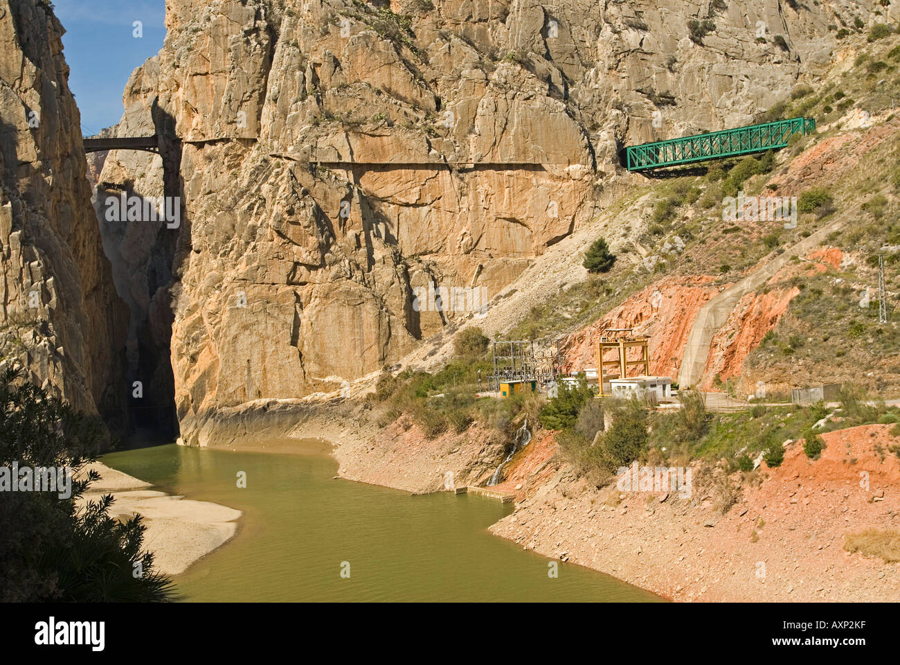 Camino del Rey in Spanien Stockfoto