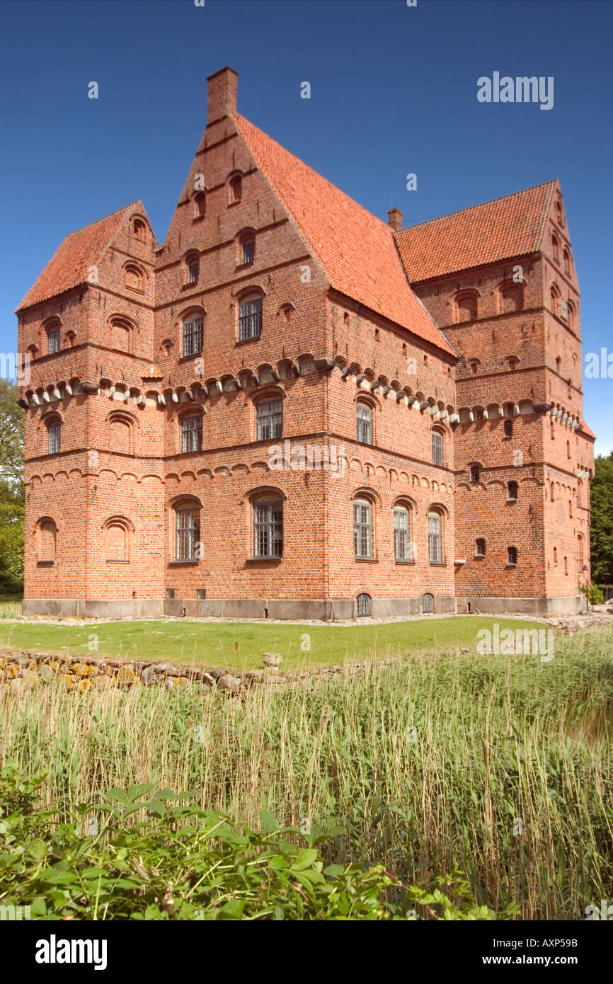 Borreby Burg. Seeland Dänemark Stockfoto