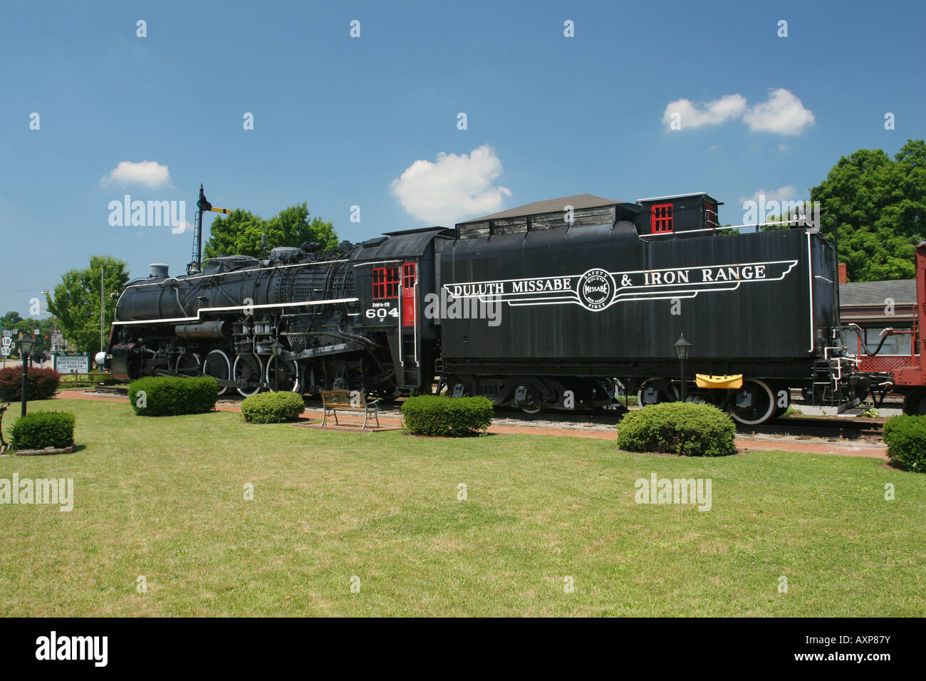 Greenville Railroad Park und Museum Greenville Pennsylvania der Lok ist einer der größten Schalter Motoren der Welt Stockfoto