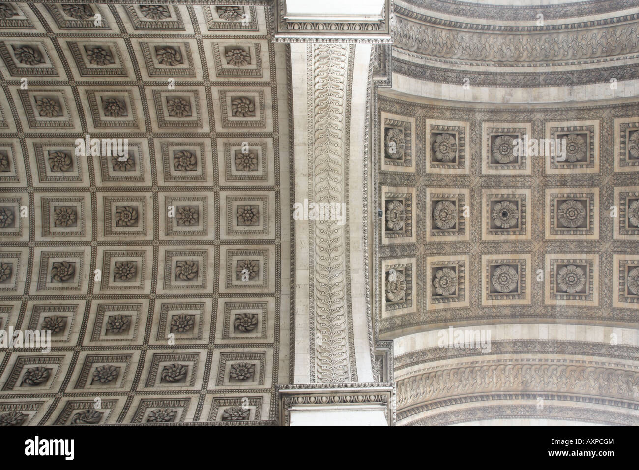 Detail am Arc de Triomphe, Champs Elysees, Paris, Frankreich Stockfoto