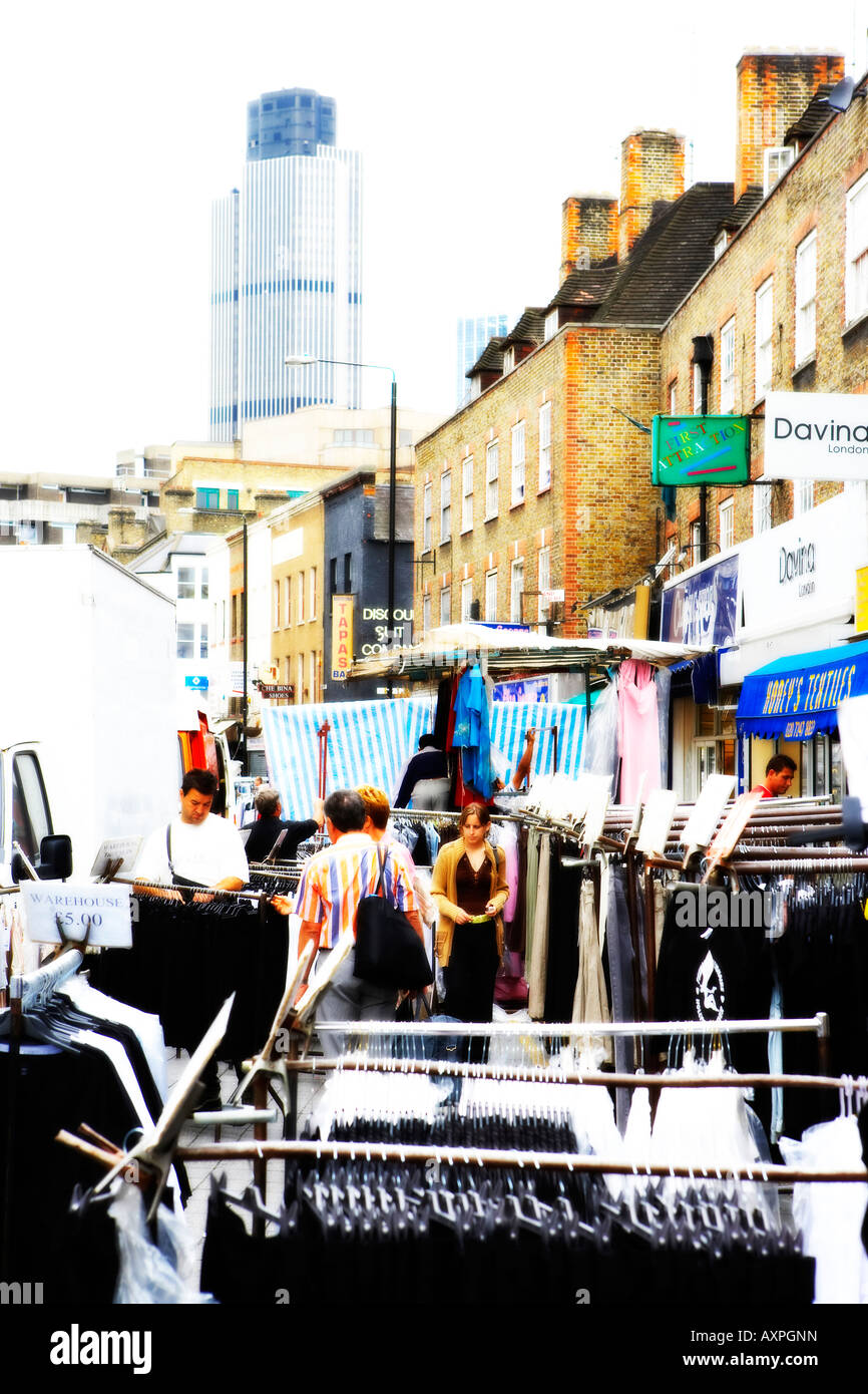 Petticoat Lane Market, London Stockfoto