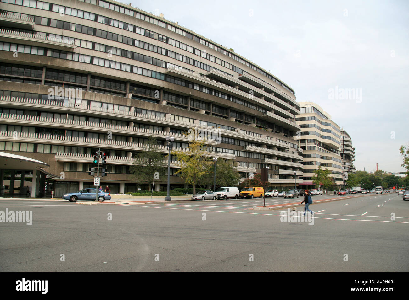 Die Watergate-Büro-Komplex, Virginia Avenue NW, Washington DC. Stockfoto