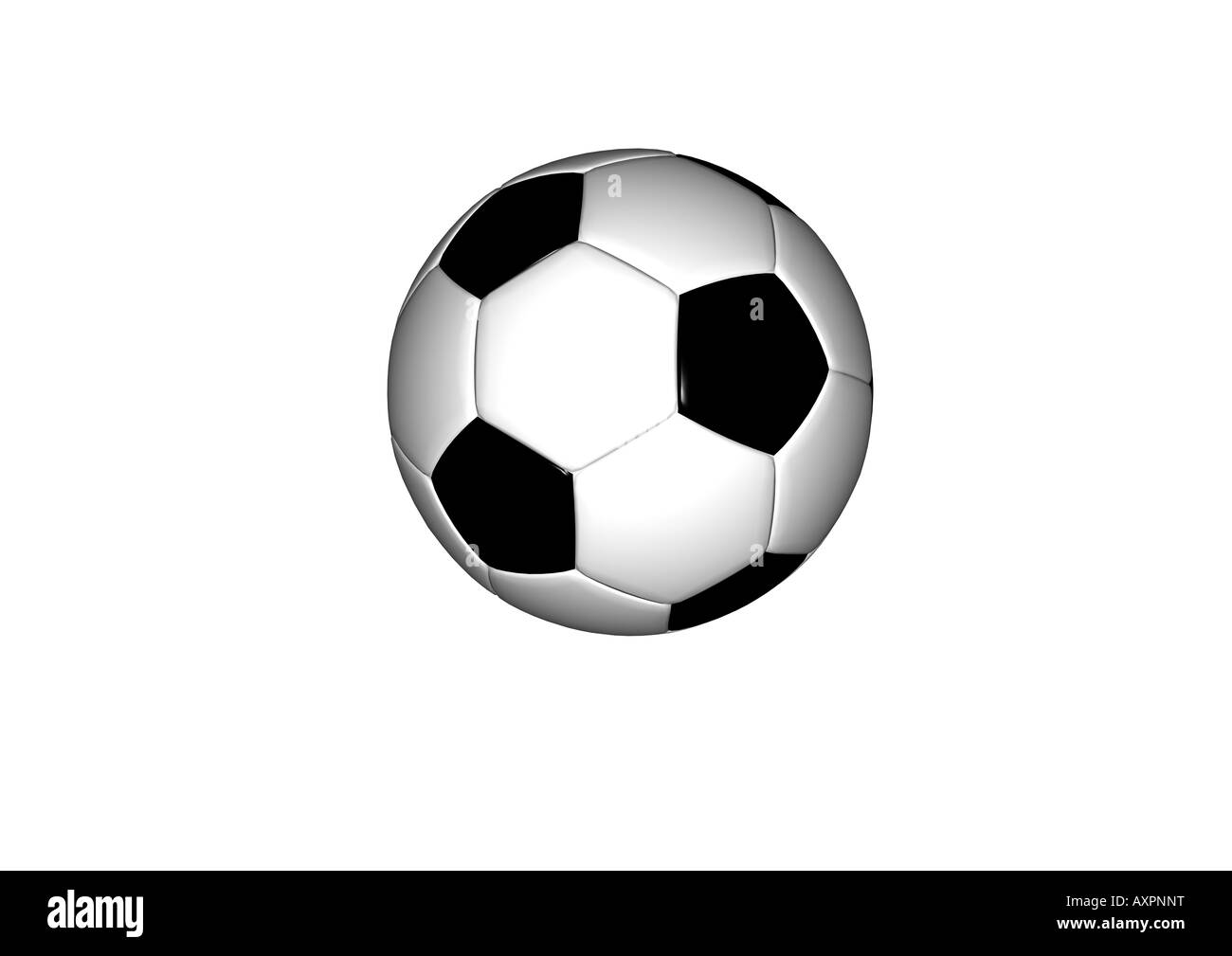 3-d-Rendering von einem Footbal Stockfoto