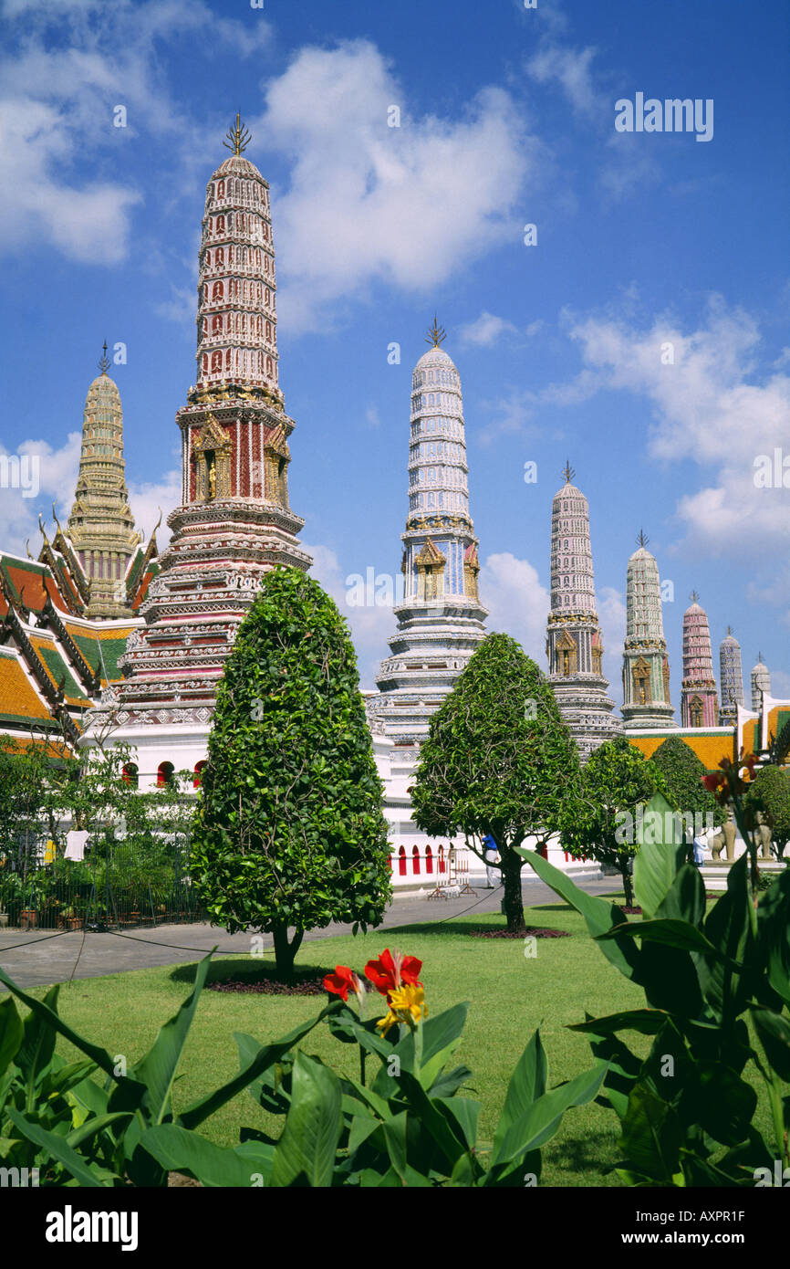 Asien Thailand Bangkok Wat Phra Keo Tempel-Komplex Stockfoto