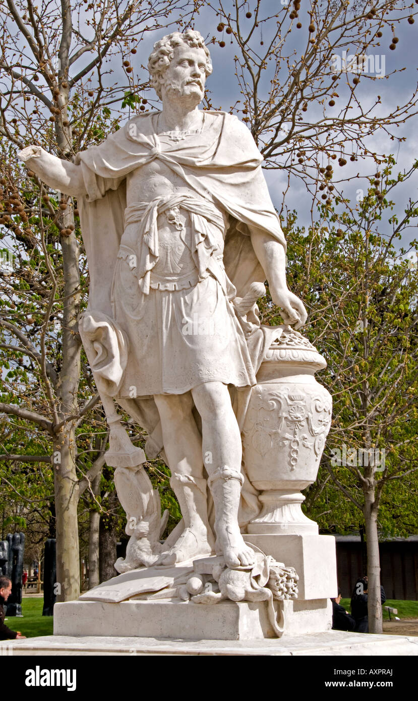 Hannibal Barkas (247 v. Chr.-183 v. Chr.) Karthago Karthager allgemeine Zweiten Punischen Krieg Italien 218 - 203 v. Chr. Sébastien Slodtz (Französisch, 1655 - 1726) Stockfoto
