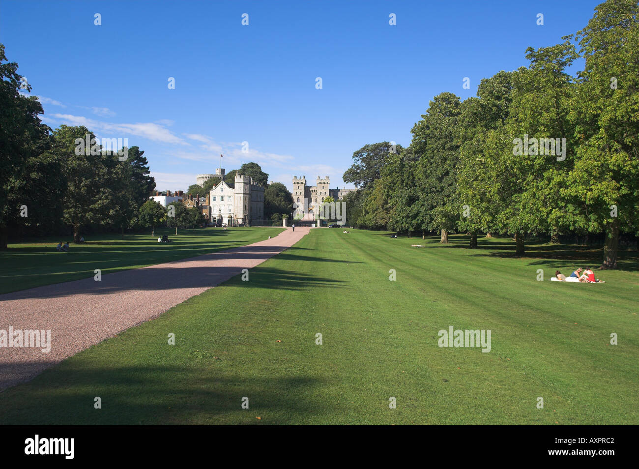 Europa UK GB England Berkshire Windsor Castle von langen Spaziergang Stockfoto