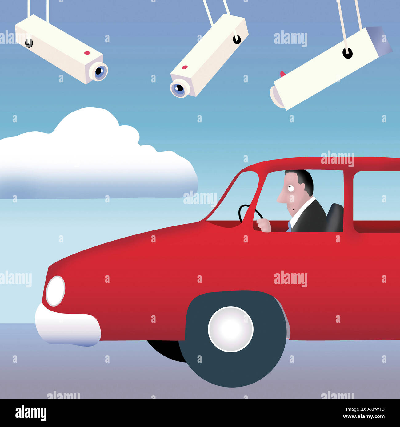 Sie sind Watching You 2004 Linda Braucht (20. C. American) Computergrafik Stockfoto