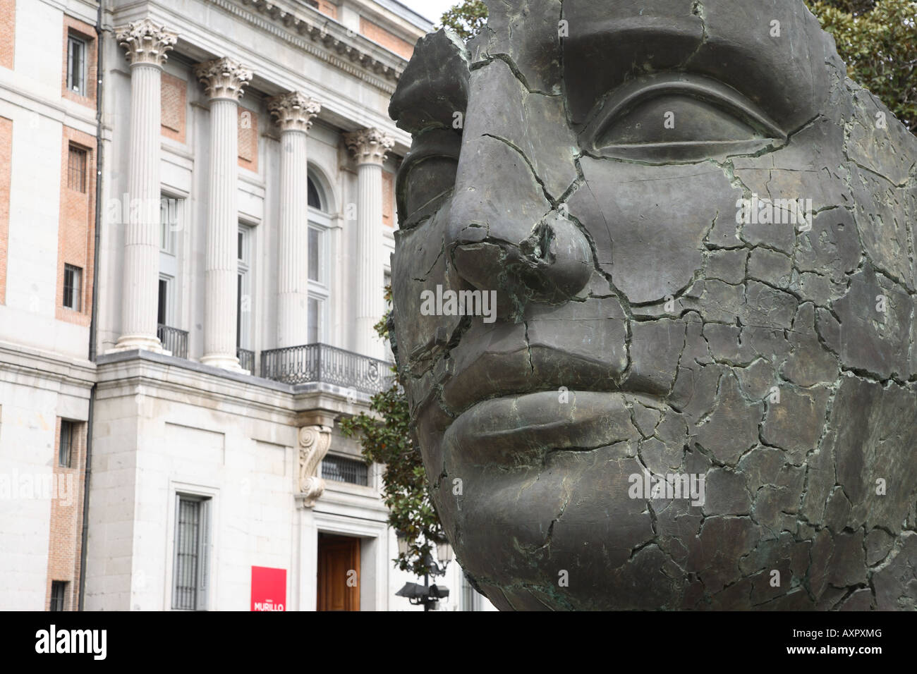 Statue außerhalb der Kunst del Prado, Madrid, Spanien Stockfoto