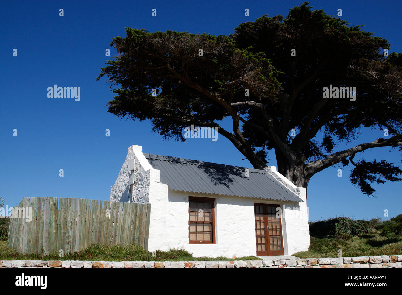 kleine weiße Haus Kapstadt westlichen Kapprovinz in Südafrika Stockfoto
