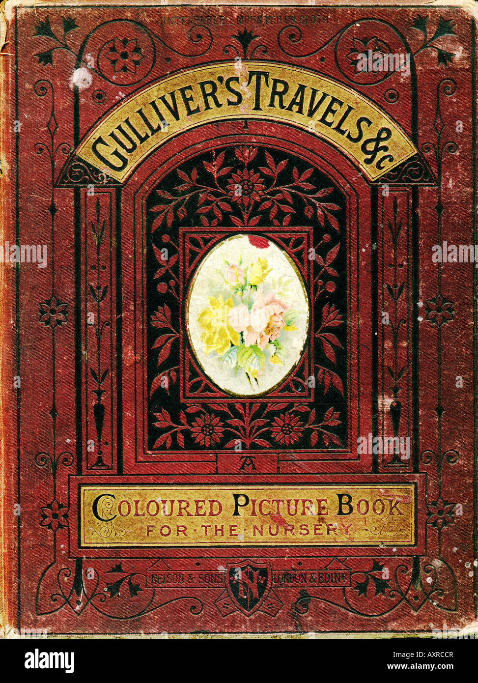 1860er Jahre alten Vintage Buch Gullivers Reisen nur zur redaktionellen Nutzung Stockfoto