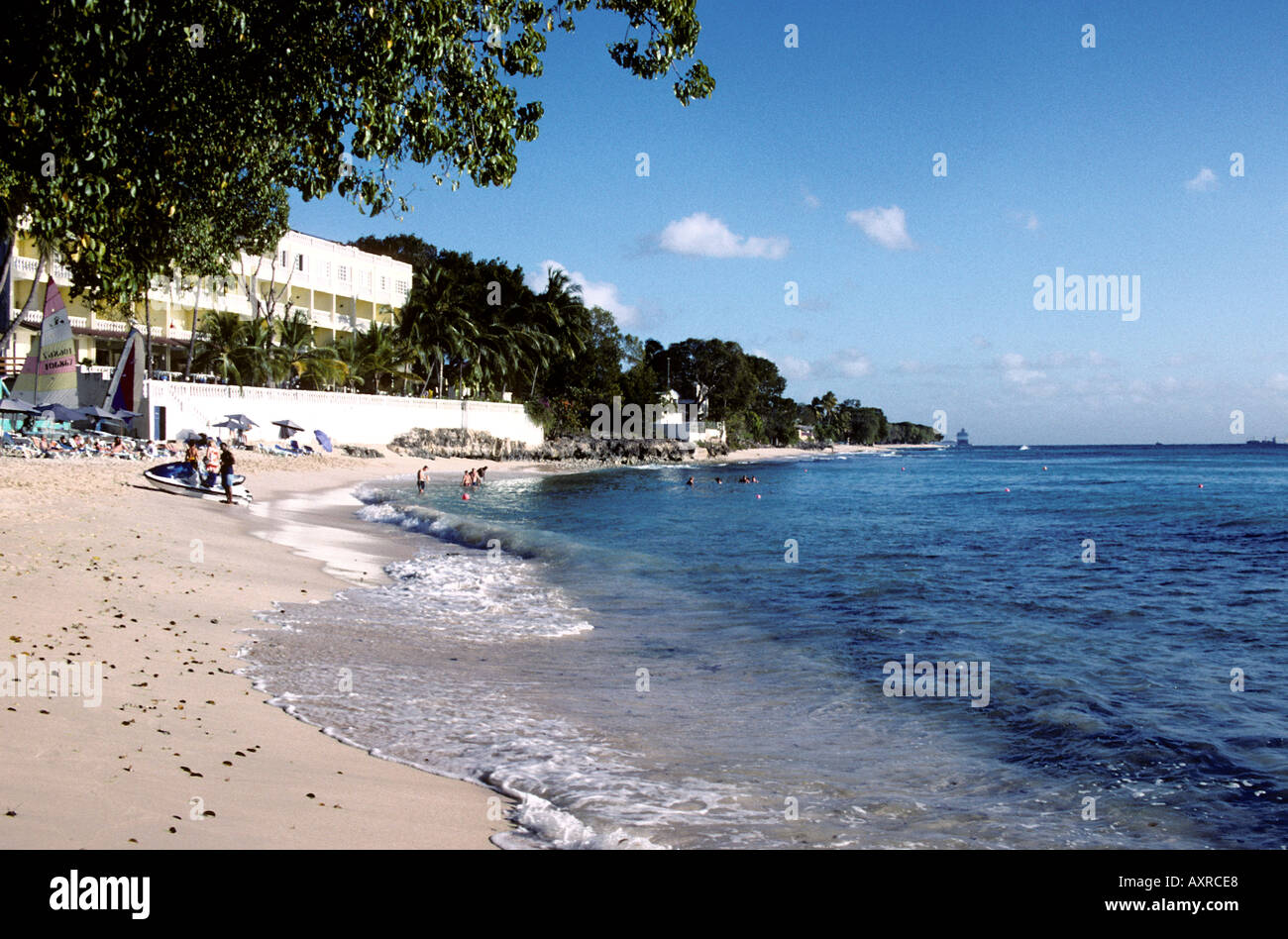 Strand von Prospect Bay Barbados Stockfoto