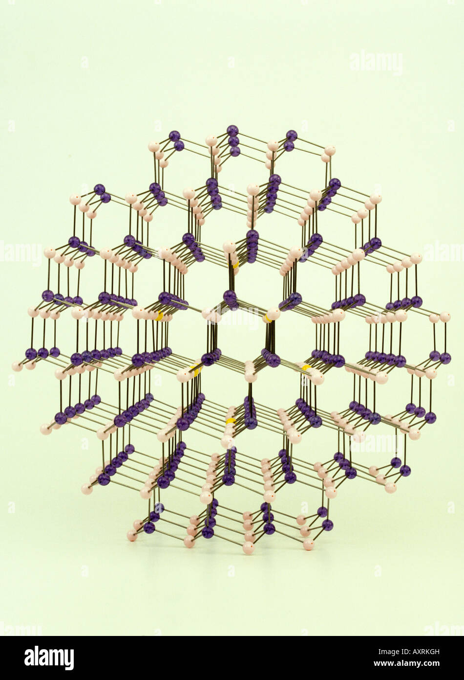 Molekülmodell Gallium-Arsenid Stockfoto