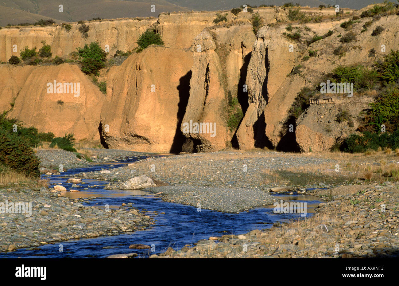 Fluss Kyeburn Otago Südinsel Neuseeland Stockfoto