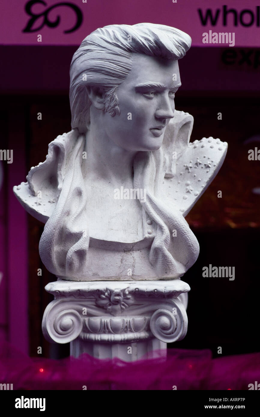 Skulptur von Elvis Presley Soho New York USA Stockfoto
