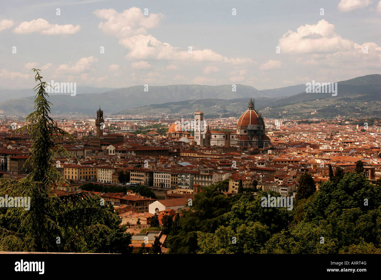 Stadtansicht mit Dom Florenz Toskana Italien Stockfoto