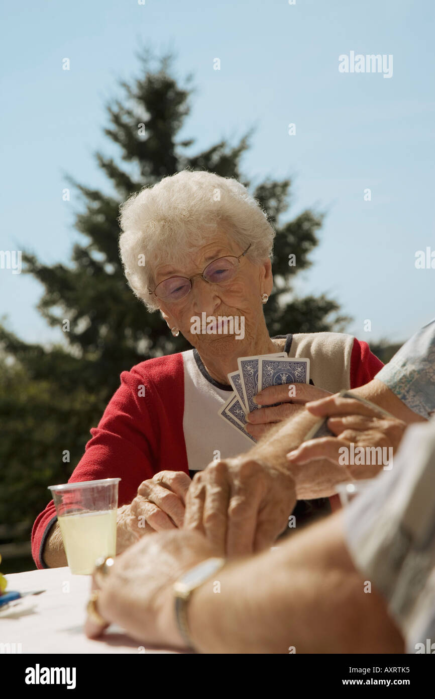 Menschen-Spielkarten Stockfoto